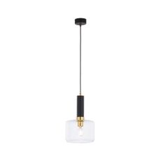 Jupiter 1846 - VA1 - Luster na lanku VANES 1xE27/60W/230V mosadz/čierna