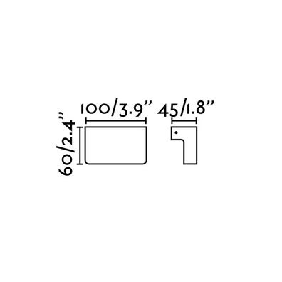 FARO 72082 - LED Vonkajšie nástenné svietidlo NINE LED/6W/230V IP65
