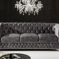 Chesterfield pohovka 3-miestna MIDAS Dekorhome