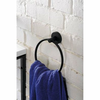 SAPHO XB402 X-Round Black držiak uterákov kruh, čierna