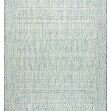 Dywany Łuszczów Kusový koberec Sion Sisal Aztec 22184 green/blue/ecru – na von aj na doma - 200x290 cm