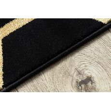 Dywany Łuszczów , AKCIA: 180x270 cm Kusový koberec Gloss 407C 86 black/gold, čierna, chodba / predsieň