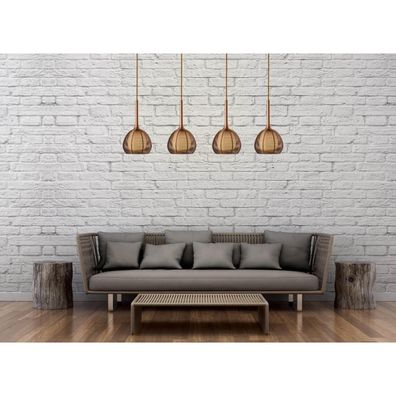 Klausen 114002 - Luster na lanku NEST 4xE14/6W/230V medená