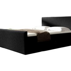 Wilsondo Čalúnená boxspring manželská posteľ Polaris - čierna Rozmer: 200
