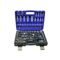 Gola sada Geko G10101, CrV oceľ, profi kufor - 108 ks