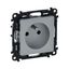 Legrand 753380 - Zásuvka domová VALENA LIFE 250V/16A 2P+T AS. hliník