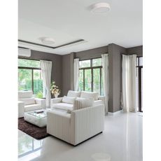 Kanlux 23123 - Stropné svietidlo JASMIN 1xE27/20W/230V ø 27,5 cm biely dub