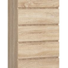 Ak furniture Komoda Kuba s 5 zásuvkami 60 cm dub sonoma