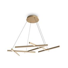 Maytoni MOD016PL-L75MG4K - LED Luster na lanku LINE LED/75W/230V zlatá