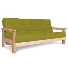 MarLiving Rozkládací pohovka MEXICO 01 210 cm z masivu/zelená