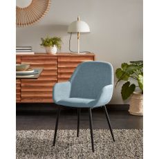 Modrá jedálenská stolička Konna – Kave Home