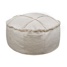 Krémový detský puf Tic-Tac-Toe – Lorena Canals