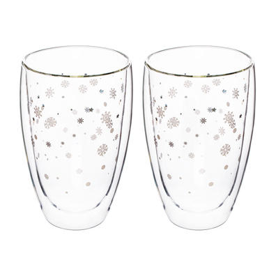 TEMPO-KONDELA HOTCOLD TYP 33, termo poháre, set 2 ks, s vločkami, 450 ml