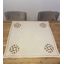 Vyšívaný obrus Listy krémové 85x85 cm TiaHome