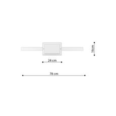 Thoro TH.248 - LED Luster na lanku RIO LED/50W/230V CRI90 3000K pr. 78 cm zlatá