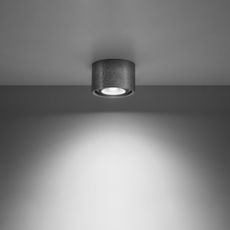 Sivé bodové svietidlo ø 14 cm Spattio - Nice Lamps