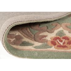Flair Rugs , Ručne všívaný kusový koberec Lotus premium Green, 75x150, zelená, chodba / predsieň