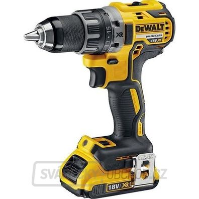 Aku bezuhlíková vŕtačka a skrutkovač DeWALT DCD791D2 18V, 2x2,0 Ah + Kufor