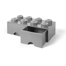 Sivý úložný box s dvoma zásuvkami LEGO®