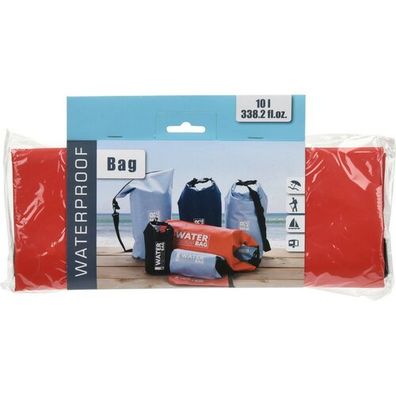 Redcliffs Vodeodolný vak 10 l, 19 x 48 cm, červená