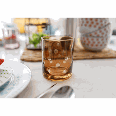 Poháre na vodu, set 6 ks, 390 ml, mix farieb, GAIRA TYP 4