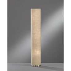 Béžová stojacia lampa s textilným tienidlom (výška 110 cm) Thor – Fischer & Honsel