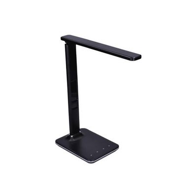 Solight WO45-B - LED stolná lampa s displejom LED/9W/230V čierna
