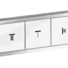 Sprchová batéria Hansgrohe Rainselect bez podomietkového telesa biela / chróm 15358400