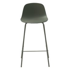 Khaki plastová barová stolička (výška sedadla 67,5 cm) Whitby – Unique Furniture
