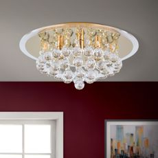 Orion DLU 2378/4/38-Krištáľové str. svietidlo GLORIA 4xG9/40W/230V pr.38 cm zlatá