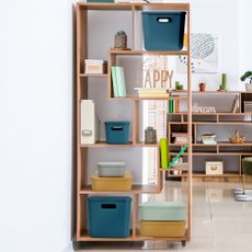 Svetlozelený plastový úložný box s vekom 35,5x25,5x8 cm – Homéa