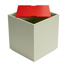 Truhlica z jaseňového dreva v červenej a svetlozelenej farbe 40x45 cm Vault – Hübsch
