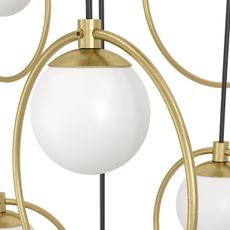 Eglo 390346 - LED Stmievateľný luster na lanku PORTOCOLOM 17xLED/3W/230V pr. 78 cm