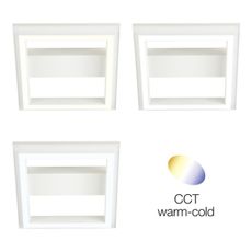 Brilliant-LED RGBW Stmievateľné stropné svietidlo PALLAS LED/18W/230V 2700-6500+DO