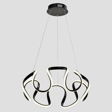 LED Luster na lanku LED/60W/230V 3000K čierna