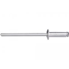 Sada hliníkových nitov 1000ks, O 3,2x9,6mm s plochou hlavou