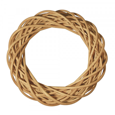 Prútený veniec LOOP Ø25 cm prírodný
