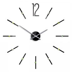 ModernClock 3D nalepovacie hodiny Sofia čierne