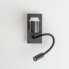 Brilagi - LED Nástenná lampa NUBILA 1xE27/25W/230V + LED/3W čierna/červená