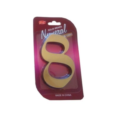Číslo fasádne " 8 " bronz 125mm Bronz