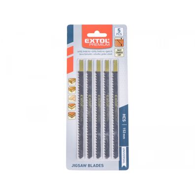 Plátky do priamočiarej píly 5ks, 126x4,0mm, úchyt UNIVERSAL, HCS