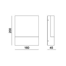 Top Light - LED Vonkajšie nástenné svietidlo NOEL LED/10W/230V IP54 čierna