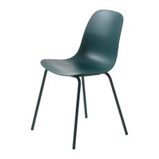 Tyrkysovomodrá plastová jedálenská stolička Whitby – Unique Furniture