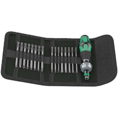 Wera 051041 Kraftform Kompakt 60 RA Imperial Tvrdé bity s držiakom 816 RA (palcová sada 17 kusov)