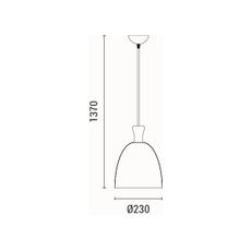 Luster na lanku 1xE27/15W/230V biela pr. 23 cm