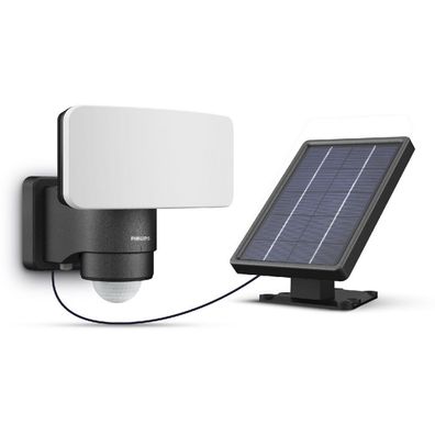 Philips Tylus UltraEfficient Security solárny LEDreflektor, senzor, čierny, 6 W, 1000/50 lm, 5000 K