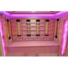 Infrasauna pre 4 osoby so soľným kameňom 180x160x200cm