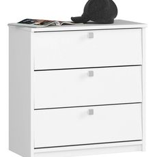 Ak furniture Skriňa na topánky Mini 60 cm - 3 dvierka biely