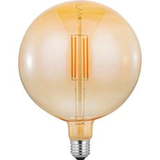 Just Light. Filam. LED žiarovka E27, G180, 420lm, 2700K, 4W, jantar. sklo