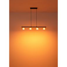 Globo 16055-4HG - LED Luster na lanku HIGGINS 4xGX53/6W/230V dymová/hnedá